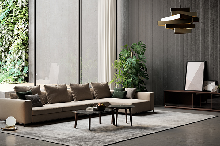 通過(guò)光線(xiàn)明暗對(duì)比、色彩冷暖對(duì)比、材料質(zhì)地對(duì)比等